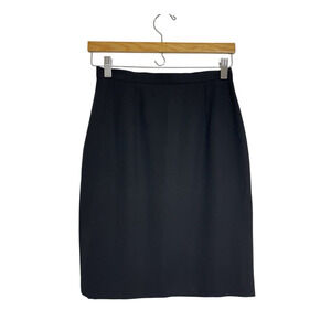 Vintage Lolita Lempicka Paris Wool Straight Skirt Size M FR 40 Classic Office